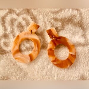 Marble Pattern Earrings - 1 pair